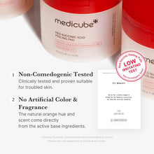 Load image into Gallery viewer, Medicube Red Succinic Acid Peeling Pads 70pcs