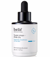 Load image into Gallery viewer, Belif Super drops - PHA 5% 30 ml