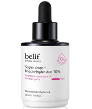 Load image into Gallery viewer, Belif Super drops - Niacin-hydra duo 10% 30 ml
