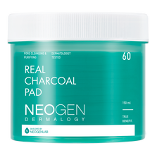 Load image into Gallery viewer, NEOGEN DERMALOGY REAL CHARCOAL PAD 150ML (60 PADS)