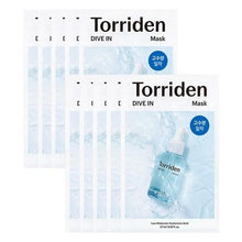 Load image into Gallery viewer, Torriden DIVE IN Low Molecular Hyaluronic Acid Mask Sheet 10ea
