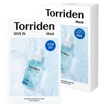 Load image into Gallery viewer, Torriden DIVE IN Low Molecular Hyaluronic Acid Mask Sheet 10ea
