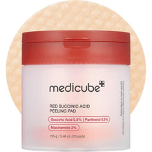 Load image into Gallery viewer, Medicube Red Succinic Acid Peeling Pads 70pcs
