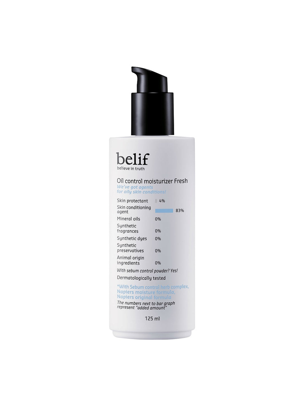 Belif Oil control moisturizer fresh 125 ml