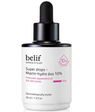 Load image into Gallery viewer, Belif Super drops - Niacin-hydra duo 10% 30 ml
