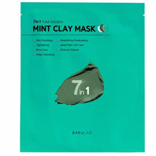 Load image into Gallery viewer, BARULAB 7IN1 TOTAL SOLUTION MINT CLAY MASK - 18g x 5pcs
