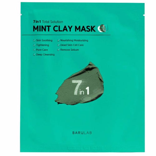 BARULAB 7IN1 TOTAL SOLUTION MINT CLAY MASK - 18g x 5pcs