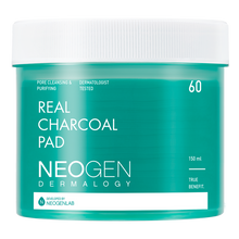 Load image into Gallery viewer, NEOGEN DERMALOGY REAL CHARCOAL PAD 150ML (60 PADS)
