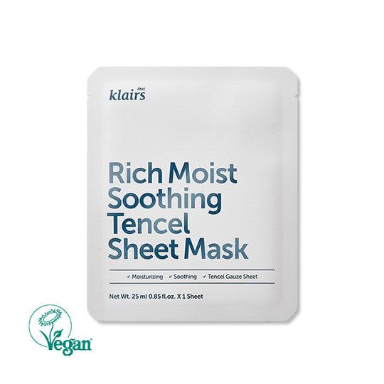 Klairs Rich Moist Soothing Tencel Sheet Mask 25ml x 10ea